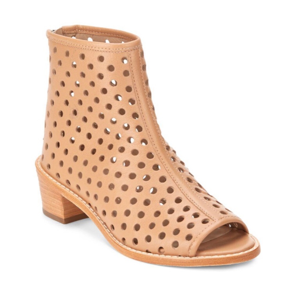 Loeffler Randall Ione Perforated Open Toe Booties